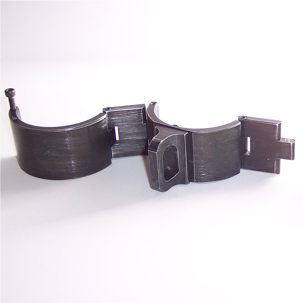 Brushed Black Aluminum Slave Cuffs, image 2