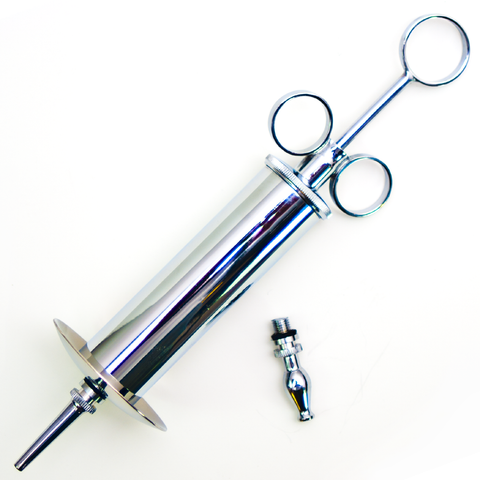Stainless Steel Medical Enema / Lubricant Syringe